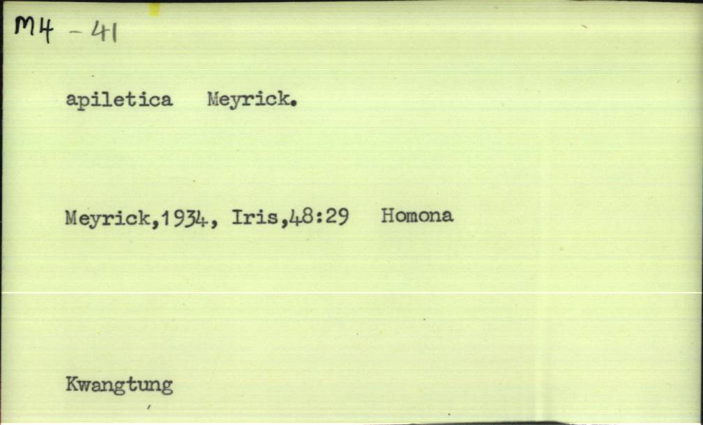 front of card